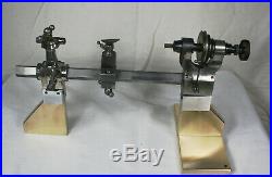 G. Boley Bevelled Edge Watchmakers Lathe Set Rare with Org, Box Chuck 1900's VGC