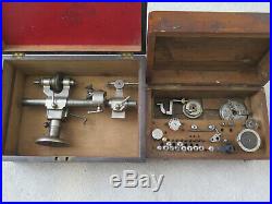 G boley 6mm watchmakers Lathe and accessories all boxed. Watchmakers lathe