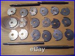 Gear wheel cutting machine watchmakers lathe with set of involute cutters