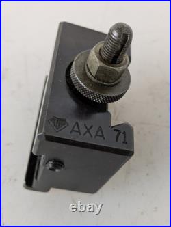 Genuine Aloris AXA #71 Cut-off and Grooving Quick Change Lathe Tool Post Holder