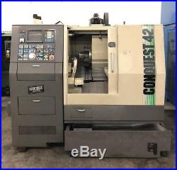 HARDINGE CONQUEST 42 CNC TURN MILL CENTER LATHE WithLIVE TOOL C AXIS MORI DAEWOO