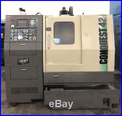 HARDINGE CONQUEST 42 CNC TURN MILL CENTER LATHE WithLIVE TOOL C AXIS MORI DAEWOO