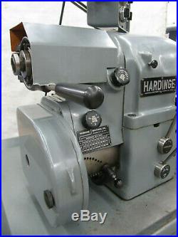 HARDINGE HLV-H TOOLROOM LATHE with DRO, Taper Attachment, Gears, 5C, WELL TOOLED