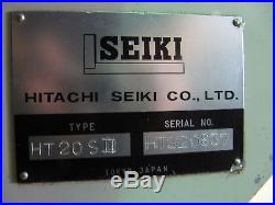 HITACHI SEIKI HiTEC-TURN 20-SII CNC Lathe 8 Chuck, 2-Bar Cap. With Tool Holders