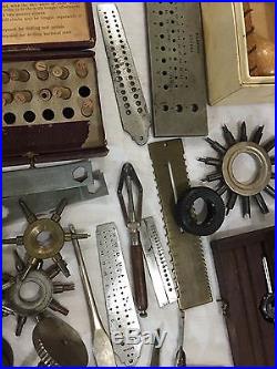 Huge Jewelers Estate Lot Of Watch Repair Tools! Collets For Lathe & More