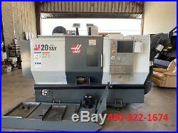 Haas ST-20SSY CNC Lathe Y-Axis Live Tooling 8 Chuck 2 Bar Capacity 2016