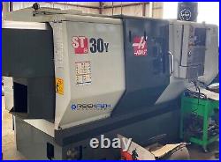 Haas ST-30Y CNC Lathe, Live tool, Y axis, Tail Stock conveyor and more
