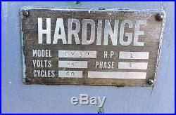 Hardinge DV-59 Lathe Variable Speed W Hardinge Turret & Tool Cross Slide