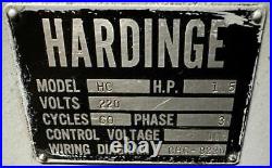 Hardinge HC Super Precision Chucking Lathe 1.5 HP 220V 3 Phase with Tooling
