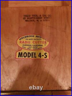 Holdridge Manufacturing Co, Inc, Radii Cutter Model 4S