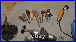 Jewelers tool lot Boley Lathe silversmith hammer vise & anvil pliers punches die