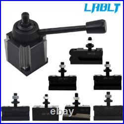 LABLT Wedge Tool Post Set AXA 250-111 Swing Dia 12 Plus 2 Extra Tool Holder