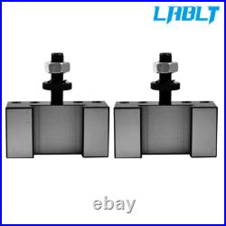LABLT Wedge Tool Post Set AXA 250-111 Swing Dia 12 Plus 2 Extra Tool Holder