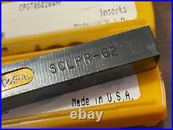 LATHE TOOL HOLDER PROFILE #SCLPR-62 KENNAMETAL EXCELLENT CONDITION! WithINSERT