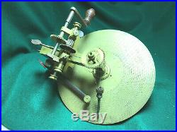Large Antique Watchmaker's Wheel Cutting Engine, Brass and Steel 1712