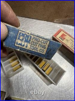 Lathe Machine Machinist Cutting Tools Mint Condition Assorted Lot (48) Cutting T