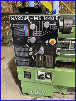 Lathe Nardini MS 1440 E Good Condition and Tools