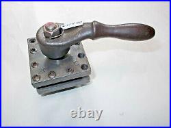 Lathe Square Turret, TRISON MFG. CO Turret holds 3/8 Tool Bits, 5/8 Tongue USA