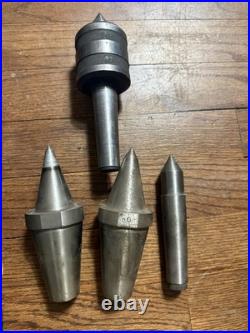 Lathe Tool Lot MT3 Live Dead Centers Drill Chuck Machinist Tooling USA