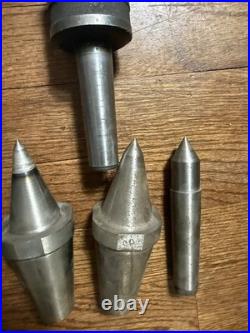 Lathe Tool Lot MT3 Live Dead Centers Drill Chuck Machinist Tooling USA