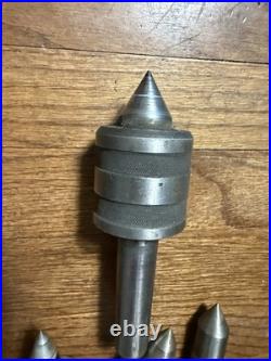 Lathe Tool Lot MT3 Live Dead Centers Drill Chuck Machinist Tooling USA