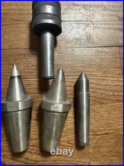 Lathe Tool Lot MT3 Live Dead Centers Drill Chuck Machinist Tooling USA