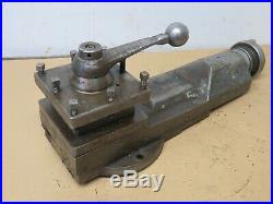 Lathe Tool Post On Compound Slide Removed From Smart & Brown 1024 Lathe