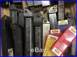 Lathe Tools Job Lot x 40 for Boring / Turning HSS / Carbide Tips & Tool Holders