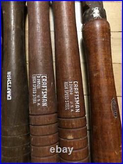 Lathe Tools Vintage Made In USA Craftsman And Unknown Brands 15 Chisels