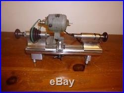 Levin 8mm Watchmakers Lathe with Motor and Collet Holding Tailstock