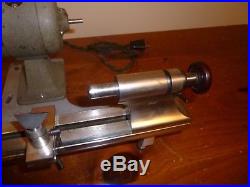 Levin 8mm Watchmakers Lathe with Motor and Collet Holding Tailstock