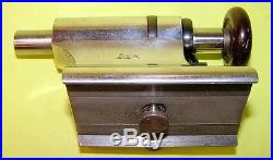 Levin collet holding tailstock for 8mm watchmaker/jeweler lathe with drawbar