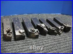 Lot Of 7 Valenite Cnc Lathe Turning Tool Indexable Holders Mdjnl-16-4d Mdjnr