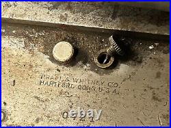 MACHINIST OfCe LATHE TOOLS MILL Pratt & Whitney Lathe Compound Cross Slide