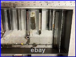 MACHINIST OfCe TOOL LATHE MILL Machinist Lathe Cutting Tool Holders in Case MACHINIST OfCe TOOL LATHE MILL Machinist Lathe Cutting Tool Holders in Case