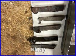 MACHINIST OfCe TOOL LATHE MILL Machinist Lathe Cutting Tool Holders in Case