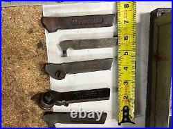 MACHINIST OfCe TOOL LATHE MILL Machinist Lathe Cutting Tool Holders in Case