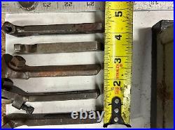 MACHINIST OfCe TOOL LATHE MILL Machinist Lathe Cutting Tool Holders in Case