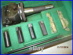 MACHINIST TOOL LATHE MILL NAREX Boring Head Set with R8 Shank for Bridgeport