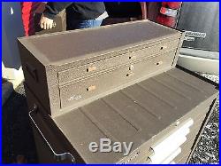 MACHINIST TOOLS LATHE MILL 3 Part Kennedy Machinist Tool Box NICE with Keys