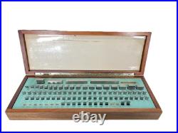 MACHINIST TOOLS MILL LATHE Machinist Gage Gauge Blocks in Case See Description