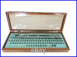 MACHINIST TOOLS MILL LATHE Machinist Gage Gauge Blocks in Case See Description