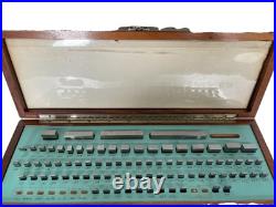 MACHINIST TOOLS MILL LATHE Machinist Gage Gauge Blocks in Case See Description