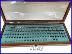 MACHINIST TOOLS MILL LATHE Machinist Gage Gauge Blocks in Case See Description