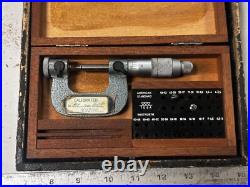 MACHINIST TpCb TOOLS LATHe MILL Brown & Sharpe 210 1 Thread Micrometer Anvil