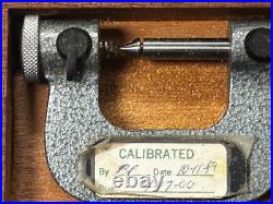 MACHINIST TpCb TOOLS LATHe MILL Brown & Sharpe 210 1 Thread Micrometer Anvil