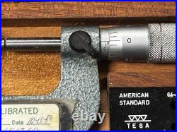 MACHINIST TpCb TOOLS LATHe MILL Brown & Sharpe 210 1 Thread Micrometer Anvil