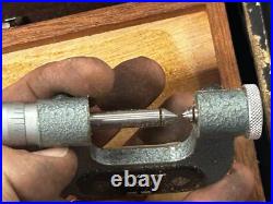 MACHINIST TpCb TOOLS LATHe MILL Brown & Sharpe 210 1 Thread Micrometer Anvil