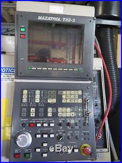 MAZAK SQT-10M CNC Lathe Turning Center Live Tooling MAZATROL T32-3 Control