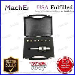 MachEl Lathe Live Revolving Center with MT2 Shank and Square Tool Bit Broach